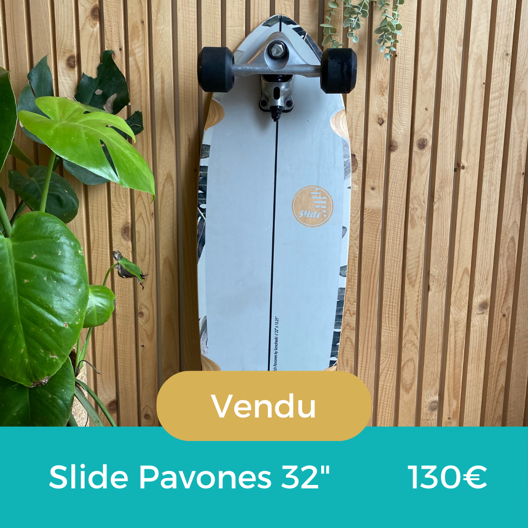 Lire la suite à propos de l’article Surfskate slide pavone 32″